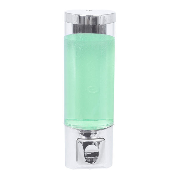 DISPENSADOR DE JABÓN 400 ML 6,5x6,3x20,3 CM PLATEADO ABS (1 UNID.)