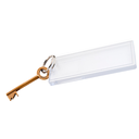 LLAVERO METACRILATO 5,5x12,5 CM TRANSPARENTE METACRILATO (1 UNID.)