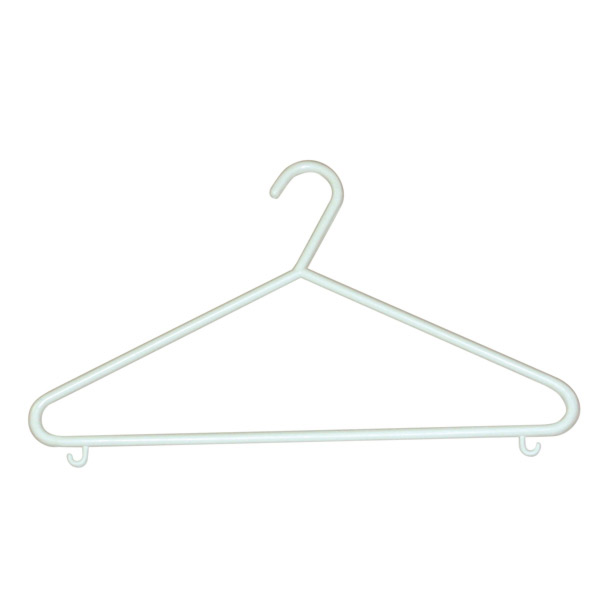 Perchas Económicas 37X21 Cm Blanco Pp (100 Unid.)