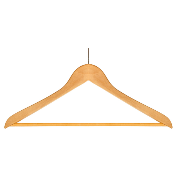 Perchas Antirrobo 44,5X1,2X20,5 Cm Natural Madera (48 Unid.)