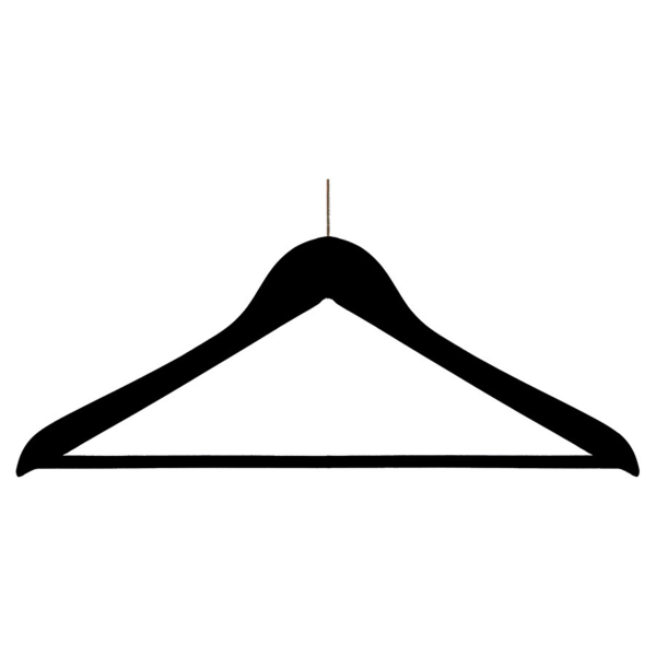 PERCHAS ANTIRROBO 44,5x1,2x20,5 CM NEGRO MADERA (48 UNID.)