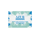 ESPONJA CALZADO ENFUNDADA BLANCO 'AZUR' 5,5x3,5x2,2 CM NEGRO (250 UNID.)