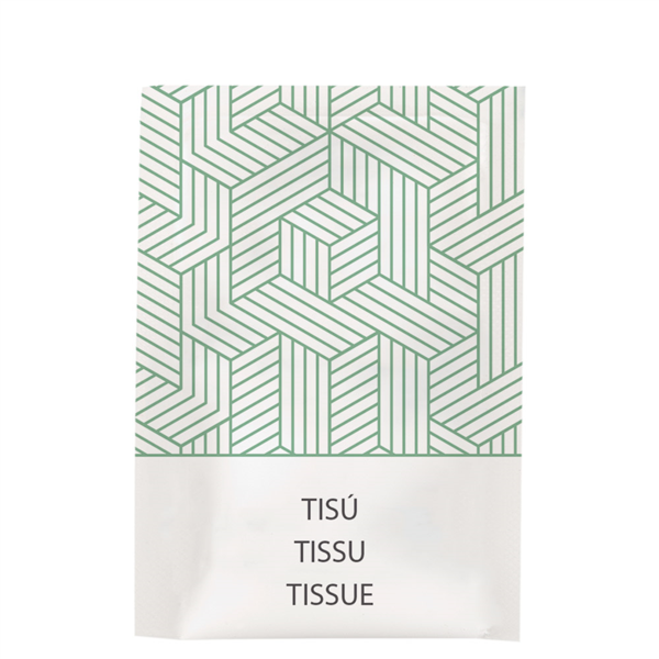 3 PAÑUELOS ENFUNDADOS BLANCO 'THERAPY' 6X10,5 CM TISSUE (250 UNID.)