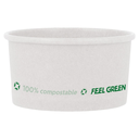 Tarrinas Helados 'Compostable' 180 Ml 240 G/M2 Ø8,7X5,2 Cm Blanco Cartoncillo (2000 Unid.)