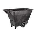 Carro basculante de espuma estructural, utilitario, 382,3 l, negro