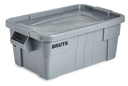 Caja con tapa BRUTE® 53 l gris