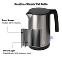 Hervidor Divine 1 Lt. Acero Inox