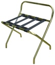 Soporte De Maletas Rack Metal Metalico Dorado Con Respaldo