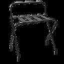 Rack Metalico Negro Mate Con Respaldo