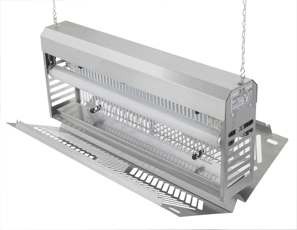 Destructor de insectos Industrila 80 W Lamina Adhesiva Antifragmentos