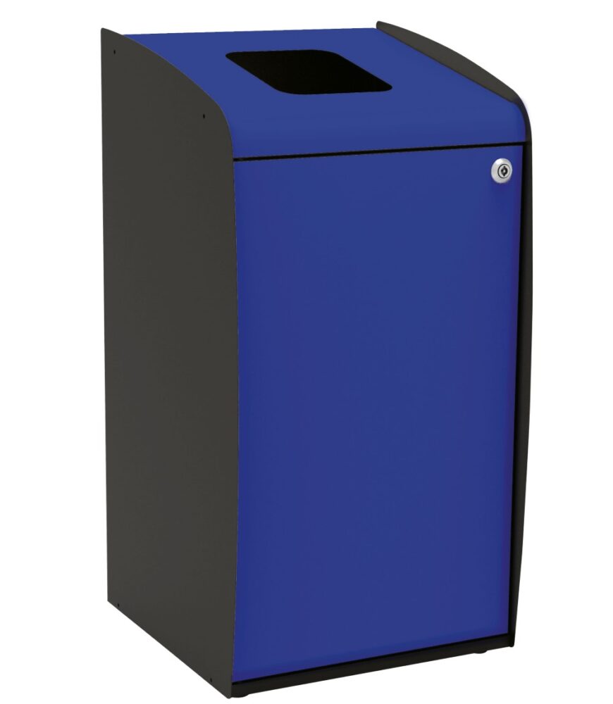 Cubo De Clasif. Selectiva Apertura Frontal Azul