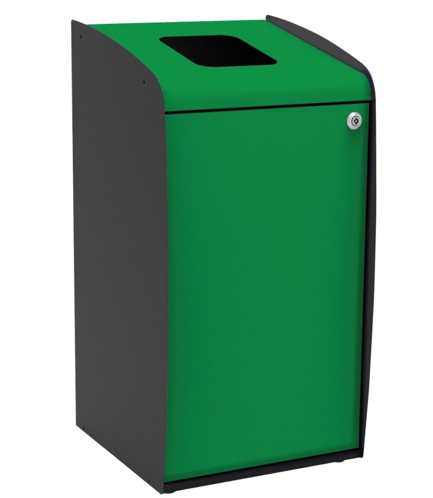 Cubo De Clasif. Selectiva Apertura Frontal Verde