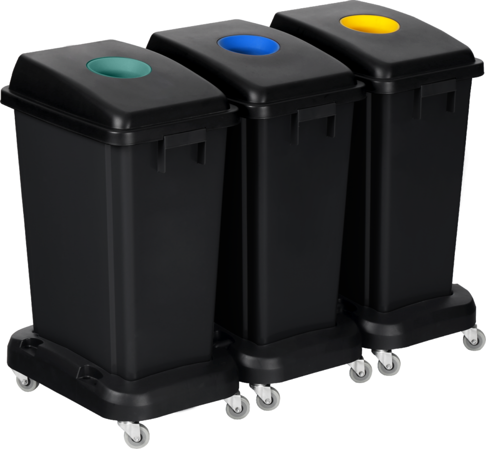 Lote De Tres Contenedores De Clas.Selectiva 60 Lt