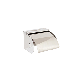 Dispensador de papel higiénico doméstico 12,5x10x9,5 cm plateado inox (1 unid.)