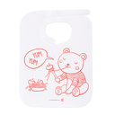 Baberos para niño 50 + 25 pe g / m2 23x31 cm blanco airlaid (100 unid.)