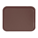 Bandeja antideslizante rectangular 51x38 cm marrón pp (1 unid.)