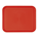 Bandeja fast food 27,5x35,5 cm rojo pp (1 unid.)