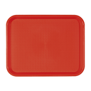 Bandeja fast food 30,4x41,4 cm rojo pp (1 unid.)