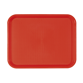 Bandeja fast food 35,5x45,3 cm rojo pp (1 unid.)