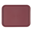 Bandeja fast food 27,5x35,5 cm burdeos pp (1 unid.)