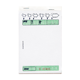 Blocs comanda triplicado 50x3 hojas 10x15 cm verde autocopiativo (100 unid.)