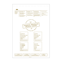 Bolsas lavado ropa 43x62 cm blanco ldpe (250 unid.)