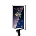 Cartelera din-a4 para 162.92 / 94 plateado inox (1 unid.)