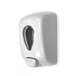 Dispensador gel manos 700 ml 13x9x21 cm blanco abs (1 unid.)