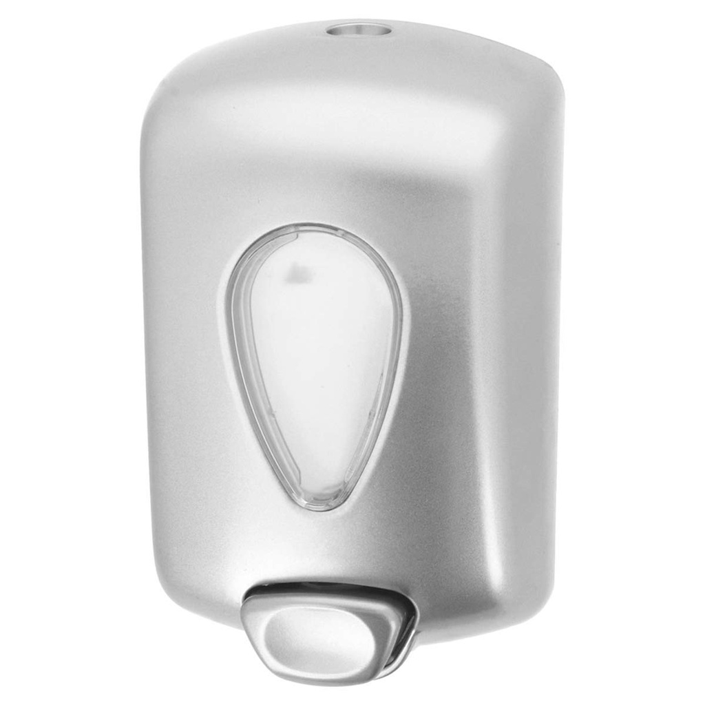 Dosificador jabón 700 ml 13x9x21 cm plateado abs