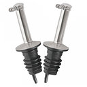 2 u. vertedores sin dosificar con tapa ø 3x9 cm plateado inox (1 unid.)