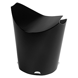 Vasos fritas con cierre 26 oz - 780 ml 305 + 18 pe g / m2 11x15,7 cm negro cartoncillo (450 unid.)