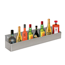 Estantería bar para 8 botellas 82x10x15 cm plateado inox (1 unid.)