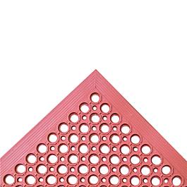 Estera antifatiga 'drainage' 152,4x91,4x1,2 cm rojo goma (1 unid.)