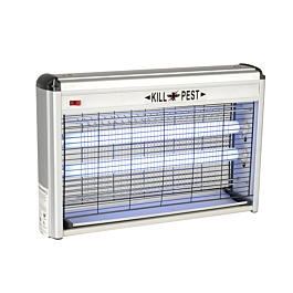Exterminador de insectos 240v. 2x15w 49x6,5x26,5 cm plateado abs (1 unid.)