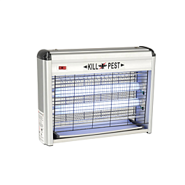 Exterminador de insectos 240v. 2x10w 39x6,5x26,5 cm plateado abs (1 unid.)