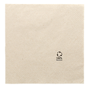 Servilletas ecolabel 2 capas 'paper pack' 18 g / m2 39x39 cm natural tissue reciclado (1600 unid.)