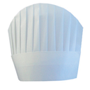 Gorros chef copa redondeada 23 cm blanco airlaid (10 unid.)