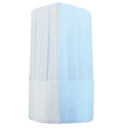 Gorros ajustables clásicos 26 cm blanco airlaid (10 unid.)