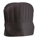 Gorros chef copa redondeada 20 cm negro airlaid (10 unid.)