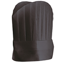 Gorros chef copa redondeada 25 cm negro airlaid (10 unid.)