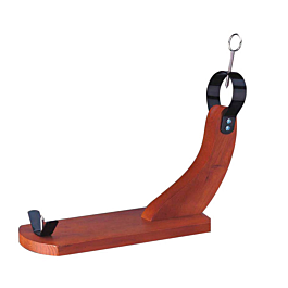 Jamonero clásico 37,5x16,5x36 cm nogal madera (1 unid.)