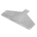 Cuchilla rascador grill para cód. 224.41 12,8x7,7 cm plateado acero (1 unid.)