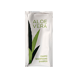 Sobrecitos champú 'aloe vera' 10 ml 10x5 cm (1000 unid.)