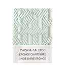 Esponja calzado enfundada blanco 'therapy' 5,5x3,5x2,2 cm negro (250 unid.)