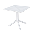 Mesa cuadrada 'supra-tek' 80x80x75 cm blanco pp (1 unid.)