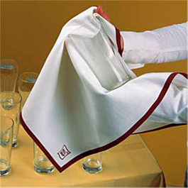 10 u. paños de cocina 'roll-drap' 40x64 cm rojo algodón (1 unid.)