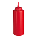 Peras para salsas 360 ml ø 6x22 cm rojo ldpe (6 unid.)