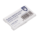 Placa identificativa 5x2,5 cm transparente acrílico (1 unid.)