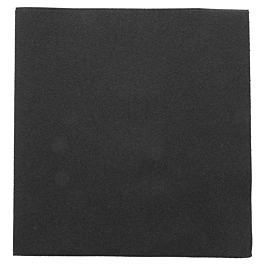 Servilletas p. 1 / 4 55 g / m2 50x50 cm negro airlaid (400 unid.)