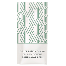 Sobrecitos gel baño 'therapy' 10 ml 10x5 cm blanco celulosa (1000 unid.)